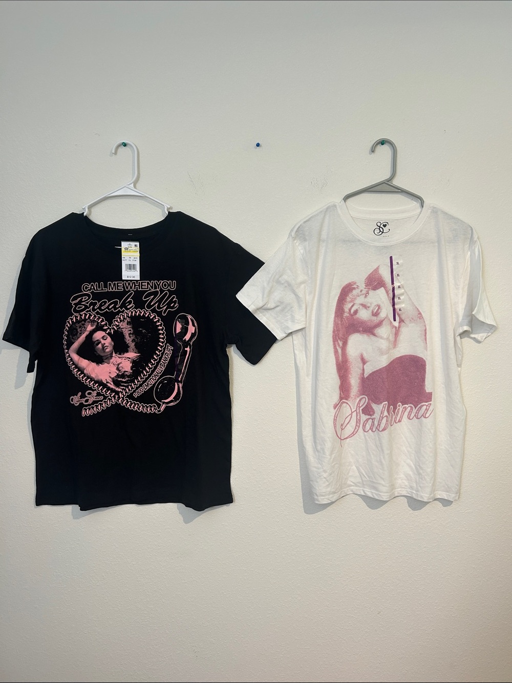 Selena Gomez Black & White Graphic Short Sleeve Tees